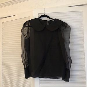 ZARA puff sleeve blouse